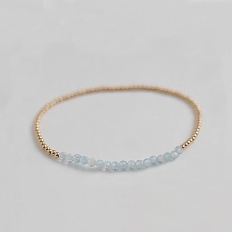 Natural Stone Copper Beaded Geometric Bracelets