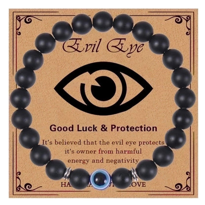 Ethnic Style Devil\'s Eye Natural Stone Beaded Bracelets