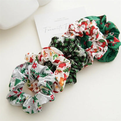 Christmas Romantic Women's Santa Claus Handmade Hair Tie
