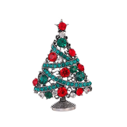Casual Elegant Leaf Christmas Tree Dragon Alloy Unisex Brooches