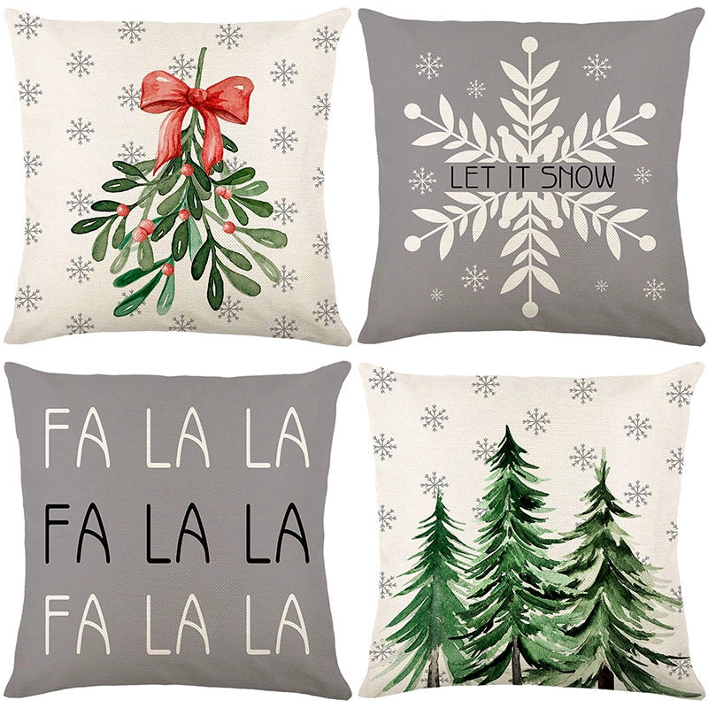 Christmas Combination Pillow Case New Home Sofa Decoration Cushion Pillow Case Manufacturers
