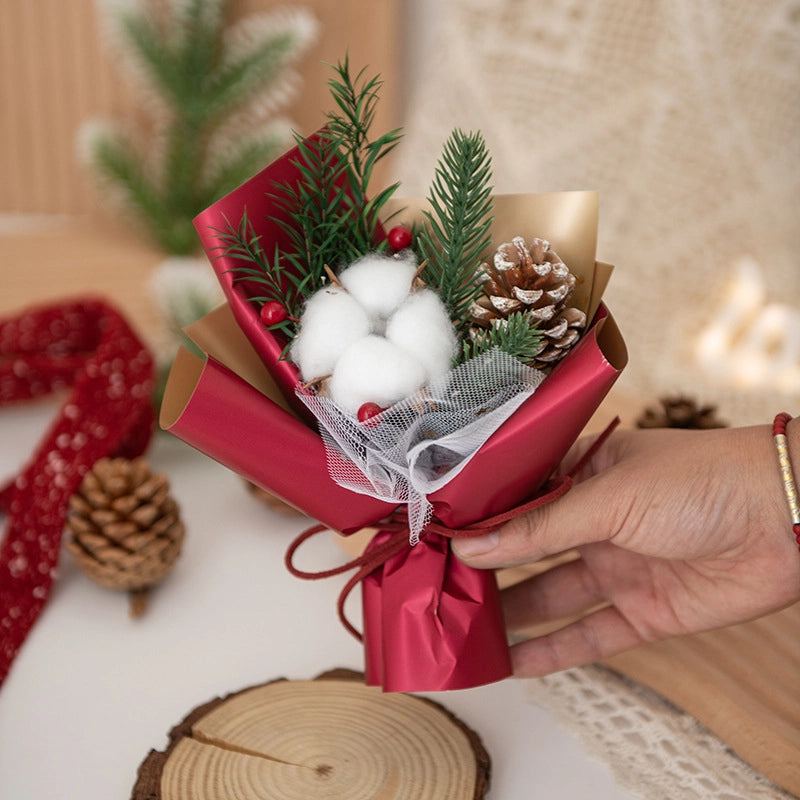 Christmas Cute Santa Claus Plastic Holiday Party Bouquet Decorations Table Decoration