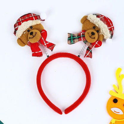 Christmas Cartoon Style Cute Snowman Elk Party Festival Headband