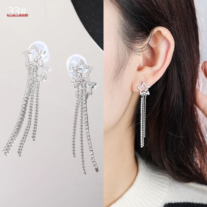 Mosquito Incense Plate Ear Clip Women's Ear Holes Exquisite Pearl Earrings Advanced Hong Kong Style Retro Niche Light Luxury Earrings