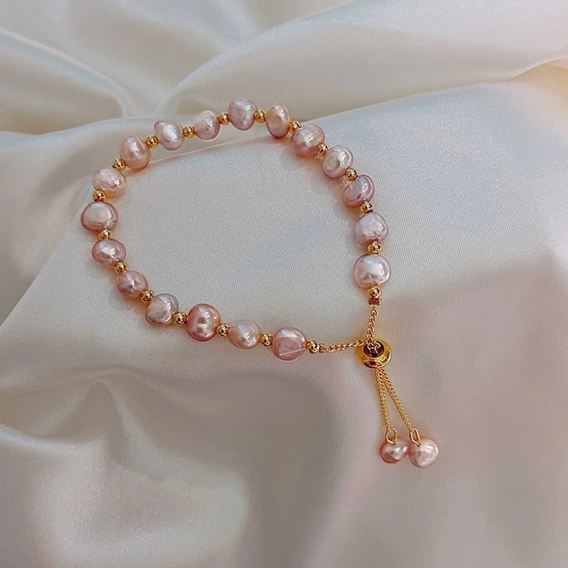 Retro Freshwater Pearl Copper Bracelets Bangle In Bulk