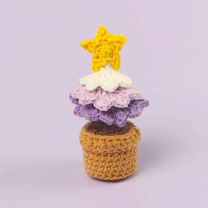 Christmas Pastoral Christmas Tree Plastic Yarn Party Ornaments