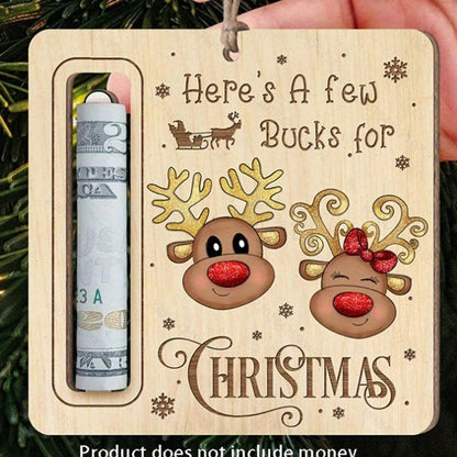 Christmas Cartoon Style Santa Claus Snowman Elk Wood Daily Festival Hanging Ornaments Decorations Hanging Ornaments