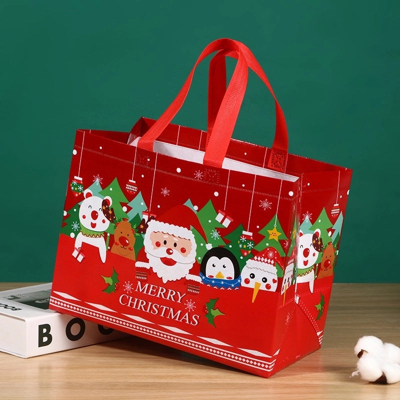 Christmas Non-woven Bag Handbag Cartoon Christmas Gift Bag Environmental Protection Bag Folding Storage Bag