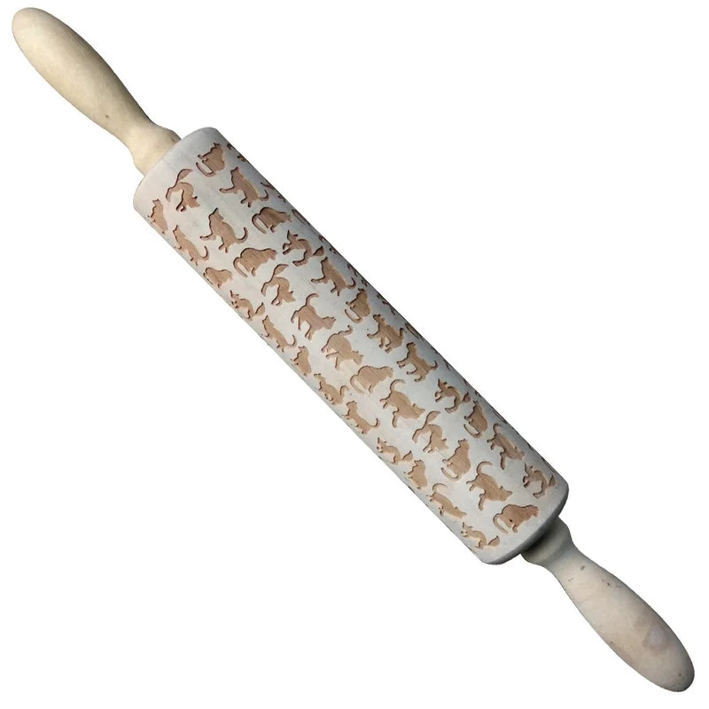 Christmas Cartoon Style Ethnic Style Elk Theaceae/Muhe Rolling Pin 1 Piece