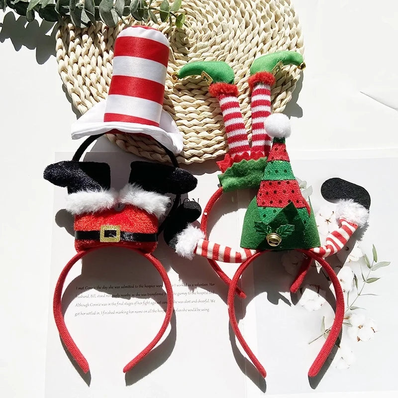 Christmas Cartoon Style Christmas Hat Plastic Christmas Costume Props