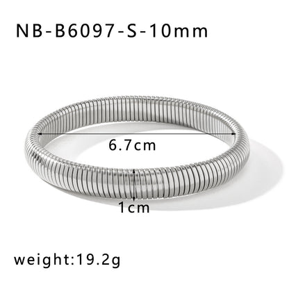 IG Style Circle Stainless Steel Electroplating Bangles