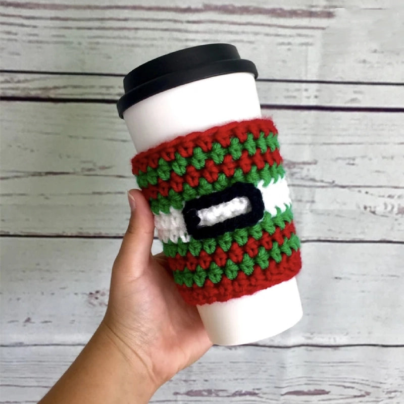 Cross-border Amazon New Mug Wool Knitted Cup Set Christmas Decorations Scene Layout Props