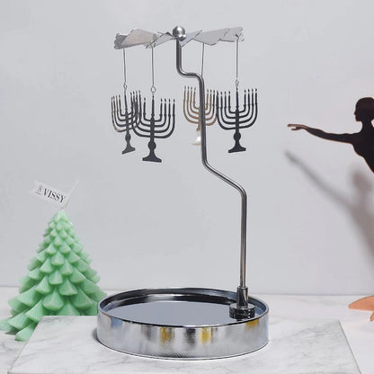 Novelty Solid Color Stainless Steel Metal Candlestick