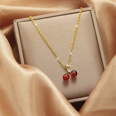 2 Pieces Titanium Steel Vintage Style Tassel Plating Doll Constellation Crown Pendant Necklace