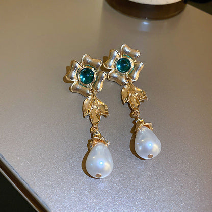 Mid-century Modern Ellipse Geometric Alloy Electroplating Earrings