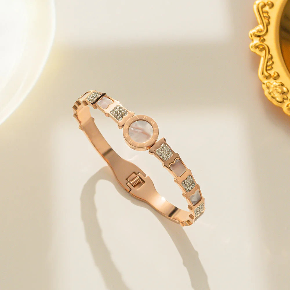 Titanium Steel 18K Gold Plated Bangles