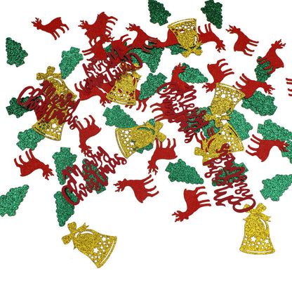 Christmas Table Confetti Reindeer Snowflake Pentagram Sprinkles Christmas Party Supplies Gifts Diy Accessories
