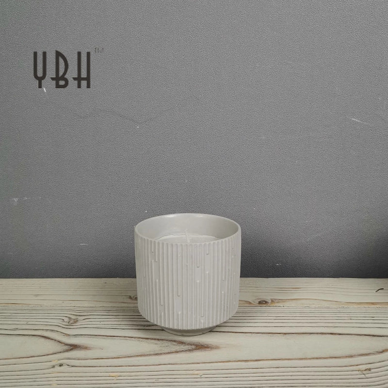 Christmas Casual Elegant Minimalist Solid Color Ceramics Candle Cup