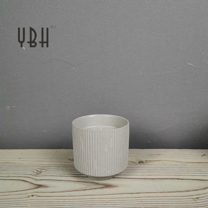 Christmas Casual Elegant Minimalist Solid Color Ceramics Candle Cup
