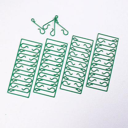 Christmas Ball Decoration Hook Christmas Tree Green Transparent Plastic Accessories S-shaped Small Hook Tool Hanging Ornament