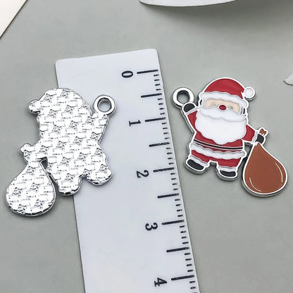 1 Piece 20 PCS/Package 17x14mm 23x18mm 23x23mm Alloy Christmas Tree Santa Claus Gingerbread Pendant Jewelry Accessories