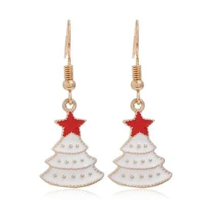 Fashion Christmas Tree Santa Claus Alloy Plating Women's Drop Earrings 1 Pair