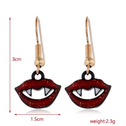 6 Pieces Gothic Cat Spider Alloy Women'S Drop Earrings 1 Pair
