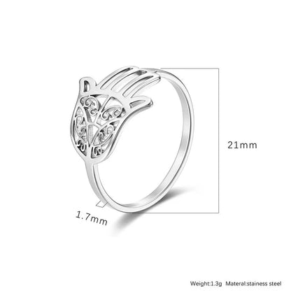 304 Stainless Steel 18K Gold Plated Basic Minimalist Classic Style Inlay Plaid Rhinestones Rings