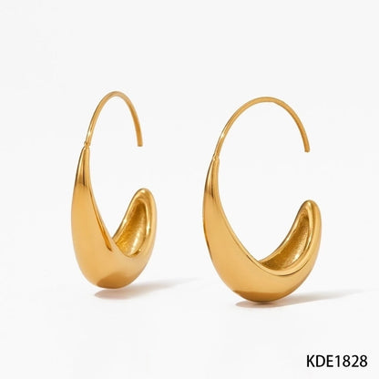 3 Pieces Minimalist Geometric Plating 304 Stainless Steel 16K Gold Plated White Gold Plated Gold Plated Drop Earrings