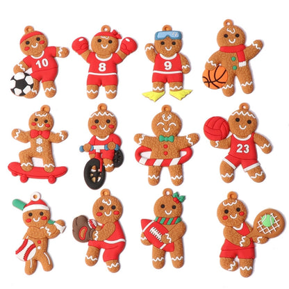 Cross-border Exclusive For New Gingerbread Man Pendant Christmas Tree Ornaments Pvc Source Manufacturers Christmas Ornaments