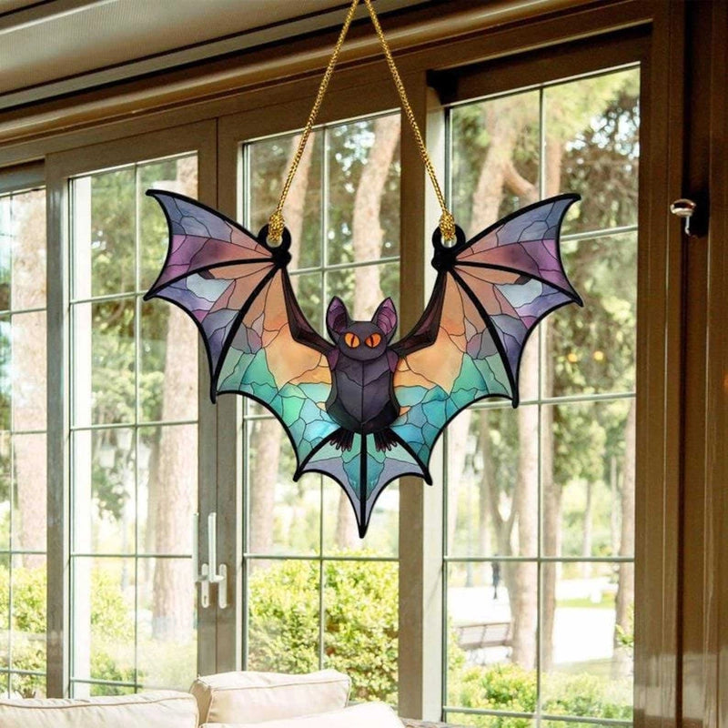 Halloween Modern Style Animal Bat Arylic Window Accessories