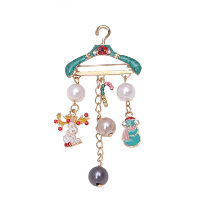 Cartoon Style Geometric Alloy Plating Artificial Diamond Women's Cartoon Brooches