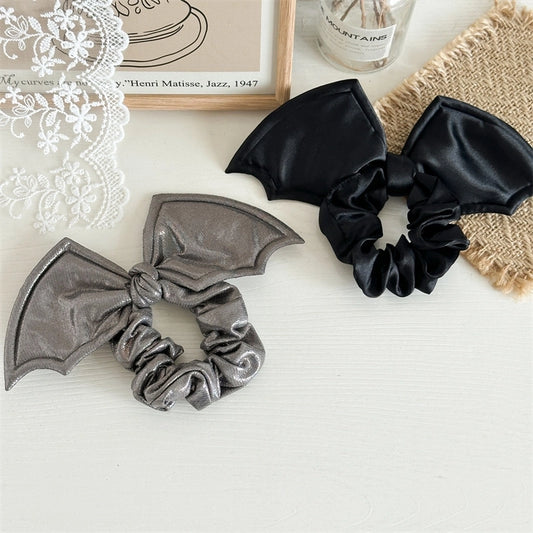 Halloween Hair Accessories Party Bat Bow Large Intestine Hair Ring Style Women Personalized Holiday Hair Accessories For Women