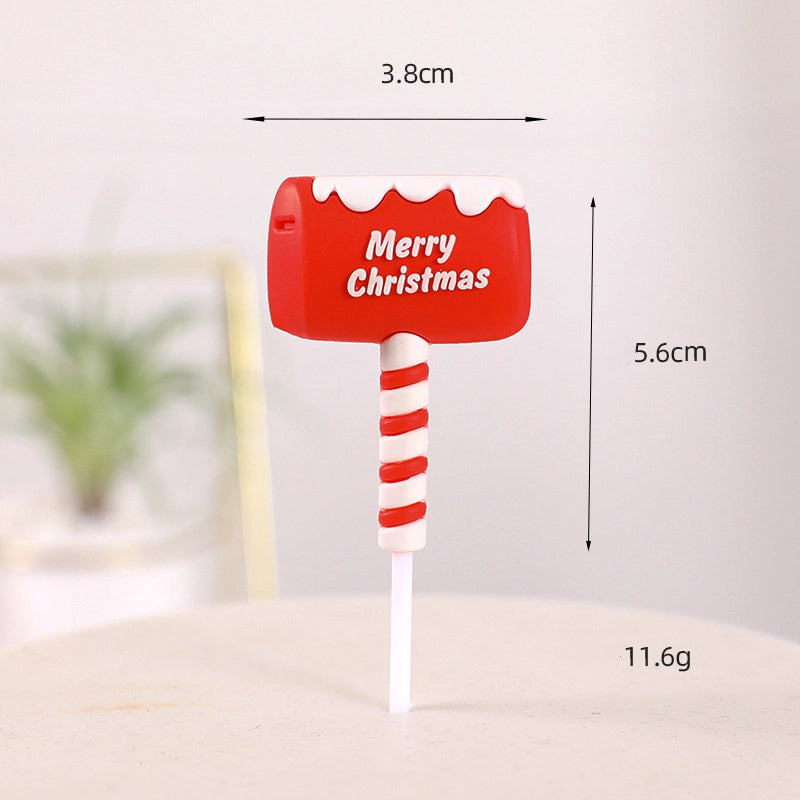 Christmas Santa Claus Soft Glue Party Cake Decorating Supplies