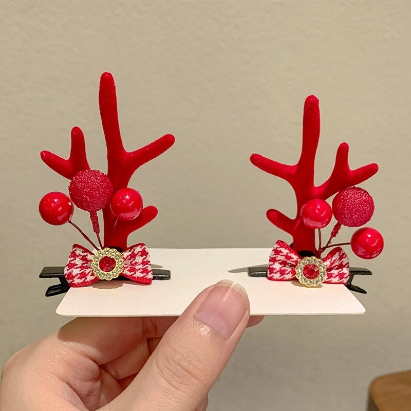Christmas Cute Antlers Daily Hairpin