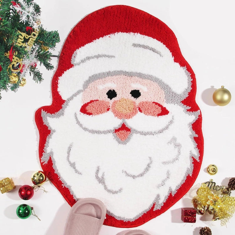 Christmas Casual Cute Christmas Tree Santa Claus Imitation Cashmere