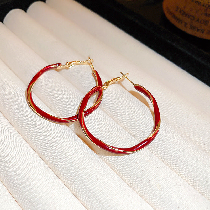 Luxurious Tassel Geometric Alloy Electroplating Earrings