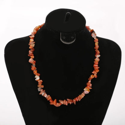 2 Pieces Ethnic Style Geometric Resin Beaded Natural Stone Necklace