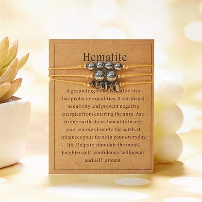 Minimalist Geometric Natural Stone Bracelets In Bulk