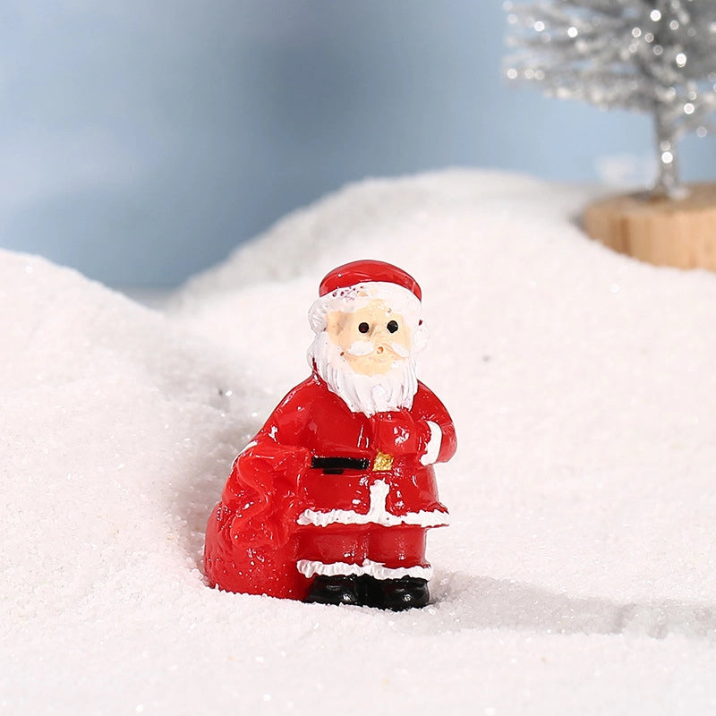 Christmas Cute Christmas Tree Santa Claus Gift Box Synthetic Resin Holiday Daily
