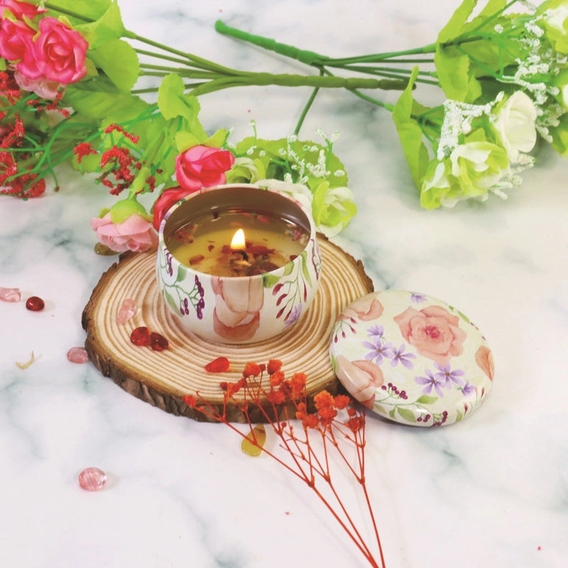 Christmas Fashion Santa Claus Contrasting Colors Flower Wax Metal