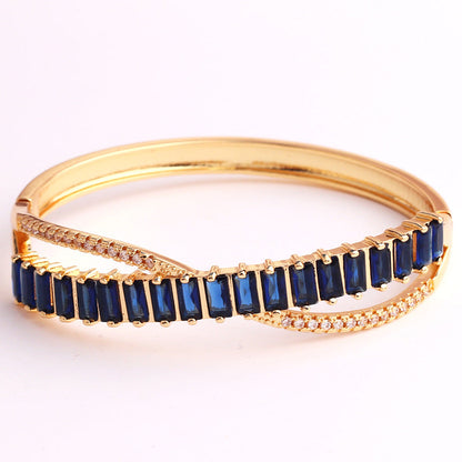 Zircon Electroplating Bangles