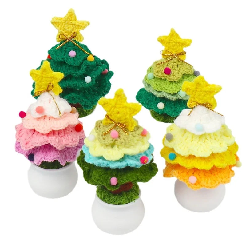 Christmas Minimalist Christmas Tree Star Plastic Yarn Party Ornaments Decorations Table Decoration
