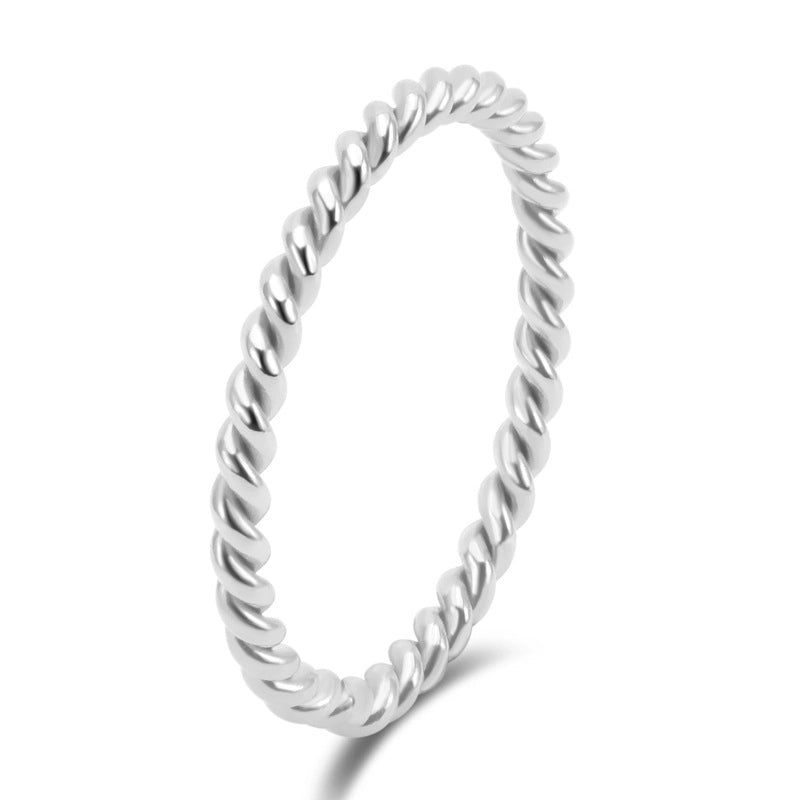 Fashion Solid Color Stainless Steel Handmade 18K Gold Plated Plating Rings