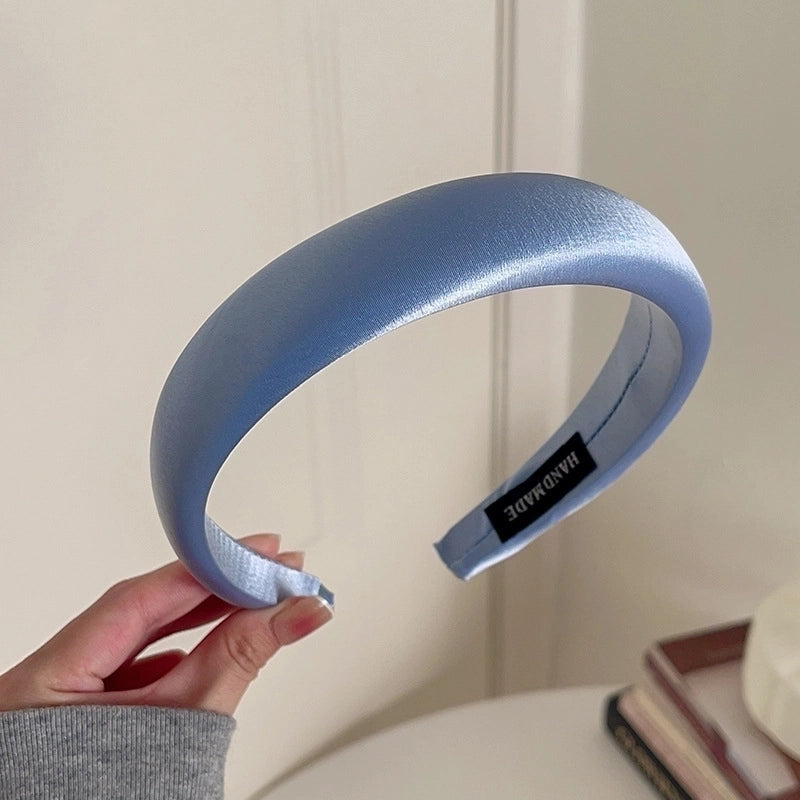 Women's Casual Preppy Style Rhombus Sponge Rib-Knit Hair Band