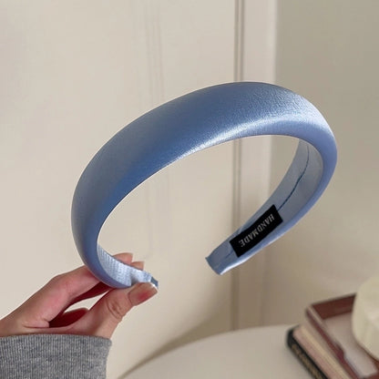 Women's Casual Preppy Style Rhombus Sponge Rib-Knit Hair Band