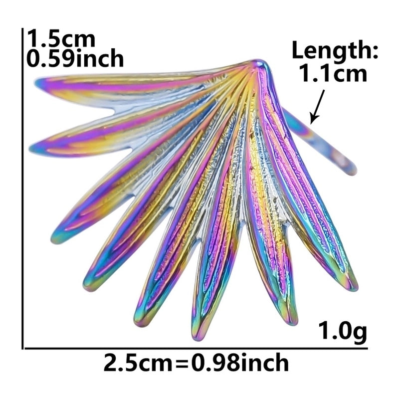 1 Pair Minimalist Flower Butterfly Plating 304 Stainless Steel 18K Gold Plated Ear Studs