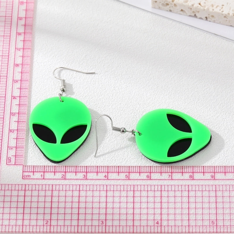 2 Pieces Halloween Fashion Skull Plating Copper Drop Earrings