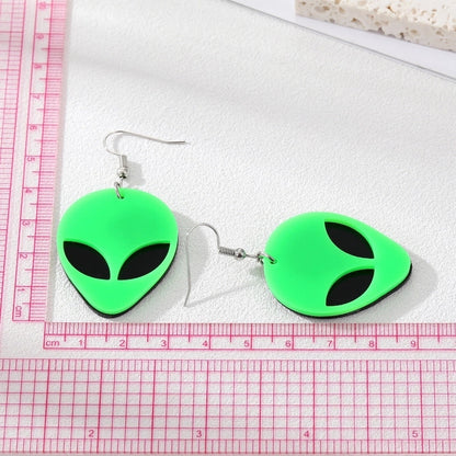 2 Pieces Halloween Fashion Skull Plating Copper Drop Earrings