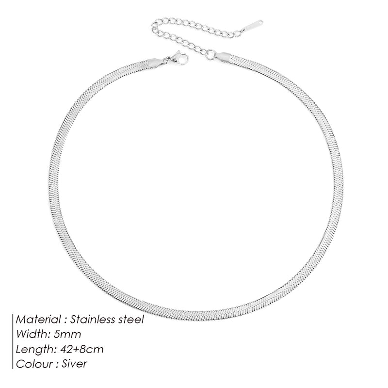 Minimalist Solid Color 316 Stainless Steel Necklace